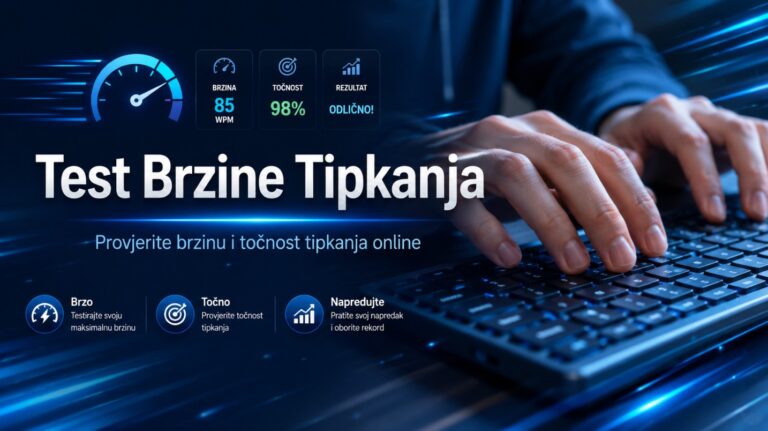 Test Brzine Tipkanja – Provjeri Svoju Brzinu Tipkanja